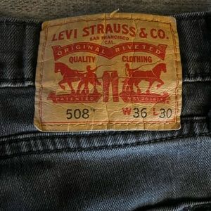 Levi 508 black 36x30